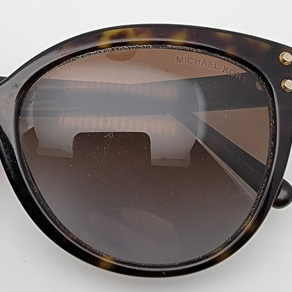 *SOLD* Michael Kors MK2045 Jan Dark Tortoise Frame Polarized Brown Sunglasses - Picture 11 of 12